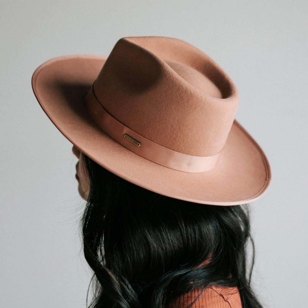 NEW GIGI PIP dusty pink Monroe Rancher hat size 59 adjustable